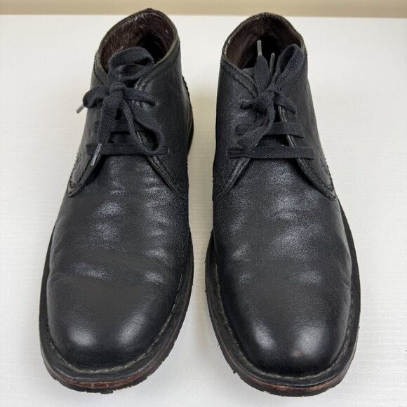 EUC John Varvatos Black Leather Lace Up Chukka Boots main image 12